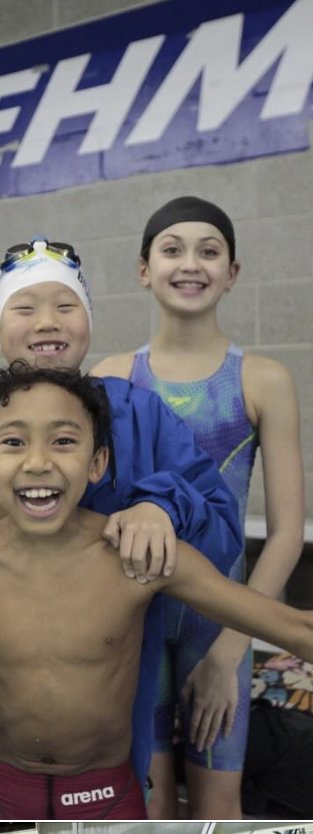 Phoenix swimmer on the blocks at the Winter Championship Series